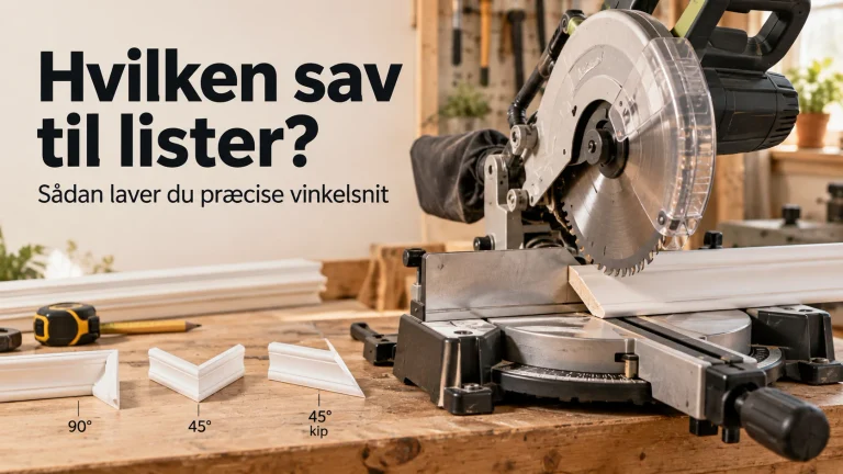 Hvilken sav til lister? Sådan laver du præcise vinkelsnit